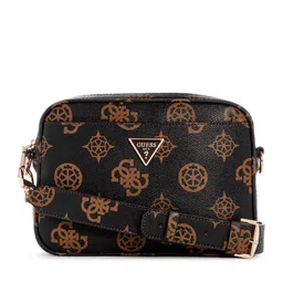 GUESS Brand Logo Printed Structured Sling Bag-39