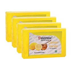 Deyomkar Set of 4 Natural Herbal Glycerin Soap Lemon Honey-28