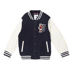 U.S. Polo Assn. Kids Boys Stand Collar Varsity Jacket-image-11