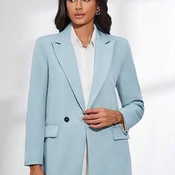 Kotty Double-Breasted Casual Blazer-picture-16