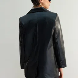 Trendyol Notched Lapel Longline Tailored Jacket image 4