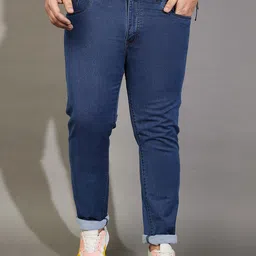 bigbanana Plus Size Men Mid-Rise Stretchable Cotton Jeans-65