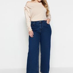Trendyol Women Mid Rise Clean Look Pure Cotton Jeans-58