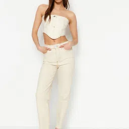 Trendyol Women Mid-Rise Clean Look Stretchable Jeans-image-22