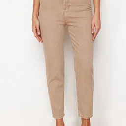 Trendyol Women Clean Look Mid-Rise Stretchable Jeans-picture-2