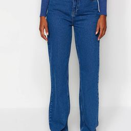 Trendyol Women Mid-Rise Clean Look Pure Cotton Jeans-picture-31