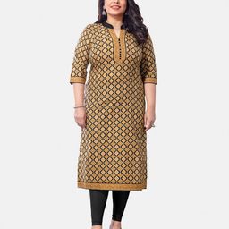 Jevi Prints Plus Size Floral Printed Pure Cotton Kurta-image-11