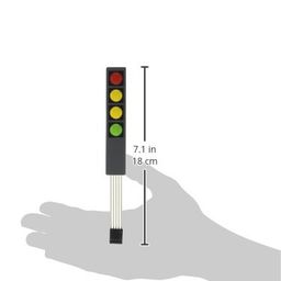 DC 12V 4×1 Key Matrix Membrane Switch Keypad 107x20x0.8mm image 2