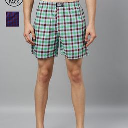 Levis Men Pack of 2 Pure Cotton Checked Boxers-image-94