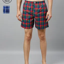 Levis Men Pack of 2 Pure Cotton Checked Boxers-image-97