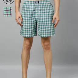 Levis Men Pack of 2 Pure Cotton Checked Boxers-image-75