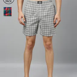 Levis Men Pack of 2 Pure Cotton Checked Boxers-image-65