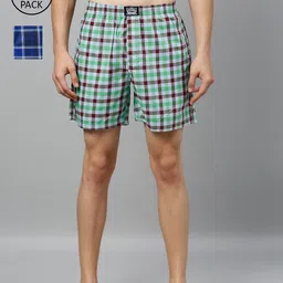 Levis Men Pack of 2 Pure Cotton Checked Boxers-image-92