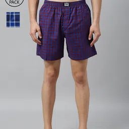 Levis Men Pack of 2 Pure Cotton Checked Boxers-image-69