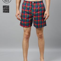 Levis Men Pack of 2 Pure Cotton Checked Boxers-image-70