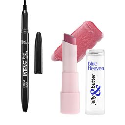 Blue Heaven Intense Easy Sketch Eyeliner 1ml with Jelly & Butter Hydrating Lip Balm 3g-46