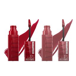 Maybelline Set of 2 Superstay Vinyl Ink Liquid Lipstick 4.5ml each - Lippy & Witty-10