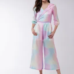 Zima Leto Women Multicoloured Printed Culotte Jumpsuit-picture-23