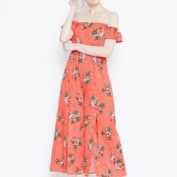 DODO & MOA Women Orange Printed Culotte Jumpsuit-picture-43