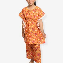 ADDYVERO Girls Floral Printed Kaftan  Kurta With Trouser-image-28