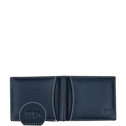 LORENZ Men Leather RFID Blocking Two Fold Wallet with Flap & Coin Pocket image 5