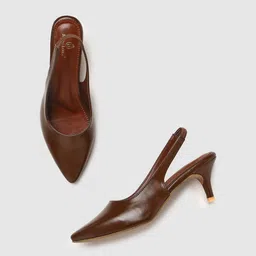Marc Loire Pointed Toe Kitten Pumps-89