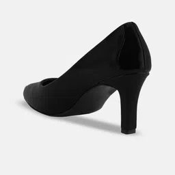 Get Glamr Pointed Toe Block Heeled Pumps image 5