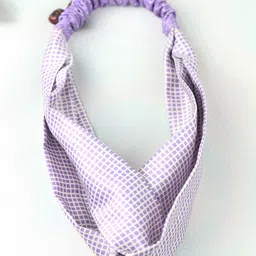 Tossido Women Purple & White Checked Hairband-image-39