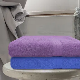 Aura Set Of 2 Solid 500 GSM Cotton Bath Towels image 5