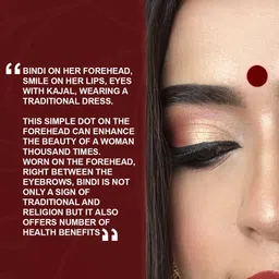 PERPAA Premium Kumkum Set Of 2 Round Stick On Bindi Book - Maroon & Red image 5