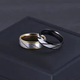 VIEN Set of 2 Gold-Plated Finger Ring-43
