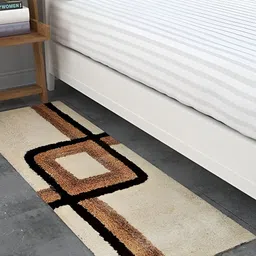 Shopgallery Brown & Beige Geometric Strong & Durable Backing Floor Runner-12