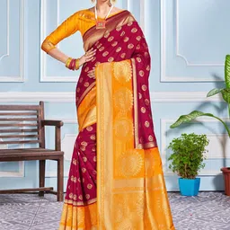 TIRA Ethnic Motifs Zari Art Silk Banarasi Saree-picture-52
