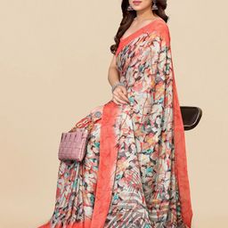 KALINI Floral Poly Chiffon Saree-picture-55