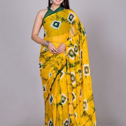 VL SAREES Bandhani Pure Chiffon Bandhani Saree-image-63
