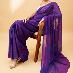 all about you Geometric Woven Design Saree-image-46