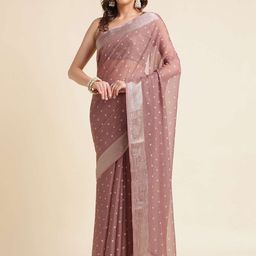 Mitera Floral Printed Pure Chiffon Saree-41