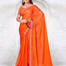 Anouk Rustic Woven Design Border Zari Saree-image-10