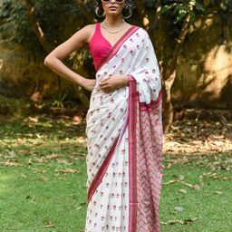 SutaFloral Pure Cotton Saree-image-65