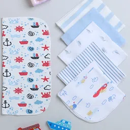BUMZEE Infants Pack of 6 Printed Bibs-24