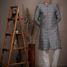amzira Printed Sherwani Set-picture-7