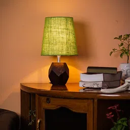 Pinecraft INTERNATIONAL Brown & Green Sefinn Table Lamp With Shade image 2