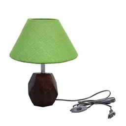 Pinecraft INTERNATIONAL Brown & Green Table Lamp with Shade image 3