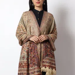 WEAVERS VILLA Women Woven Design Shawl-10