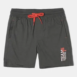 Jockey Boys Super Combed Cotton Rich Graphic Print Shorts With Drawstring Closure - AB12-9