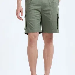 Tailoraedge Men Mid-Rise Cargo Shorts-image-67