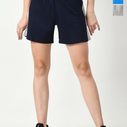 BAESD Women Pack Of 3 High-Rise Pure Cotton Shorts-image-74