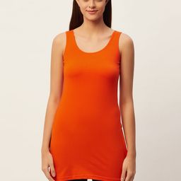 Lady Lyka Women Orange Solid Cotton Slips-picture-25