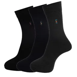 Dollar Socks Men Pack Of 3 Assorted Calf Length Cotton Socks-image-99