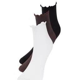 Trendyol Women Pack Of 3 Cotton Ankle-Length Socks-53